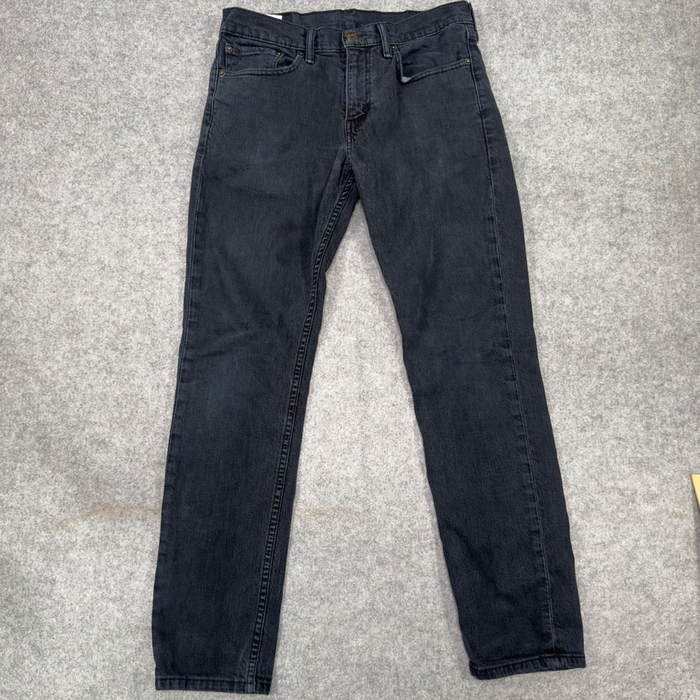 Levis 511 Slim Fit‎ Jeans Mens 31x30 Faded Black Denim 04511-4406